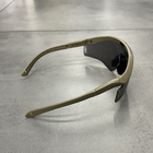 Очки защитные баллистические Revision Sawfly Max Tan 499, р. L, большие, очки тактические сертифицированные - изображение 3