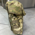 Тактичний підсумок-рюкзак сухарний з Моллі, Мультикам, Cordura 1000D, сумка сухарна тактична, сумка сухарка армійська - зображення 2