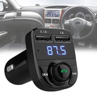 Автомобільний FM модулятор CAR X8 Трансмітер Bluetooth авто 2 USB 2.0A/1.1A Чорний