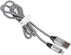 Kabel Tracer USB-A do Lightning 1 m czarny/srebrny (TRAKBK46268) - obraz 2