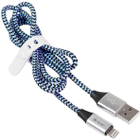 Kabel Tracer USB-A do Lightning 1 m czarny/niebieski (TRAKBK46269) - obraz 2