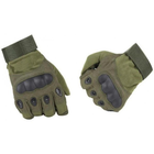 Полнопалые военные перчатки походные армейские защитные охотничьи FQ16S007 Оливковый L (160078) Kali - изображение 3