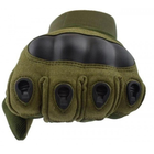 Полнопалые военные перчатки походные армейские защитные охотничьи FQ16S007 Оливковый M (160077) Kali - изображение 3