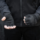 Тактические беспалые перчатки военные армейские защитные охотничьи Черные M (23994) Kali - изображение 8