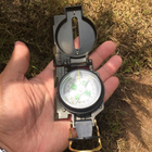 Офицерский складной компас PF-TCP металлический с лупой Зеленый (09669) Kali - изображение 1