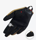 Перчатки полнопалые с защитой на липучке FQTACMI005 Песочный XL (16093) Kali - изображение 4