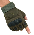 Беспалые военные перчатки походные армейские защитные охотничьи Оливковый L (23998) Kali - изображение 3