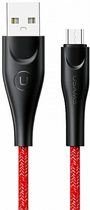 Kabel Usams U41 USB Type-A na micro-USB 2 A Fast Charge 3 m Czerwony (SJ399USB02) (6958444983639) - obraz 1