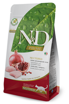 Сухой корм для кошек Farmina N&D Prime Grain Free Cat Adult Neutered Chicken & Pomegranate для стерилизованных с курицей и гранатом