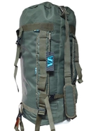 Сумка баул рюкзак походный оливковый VA 100 л - изображение 2
