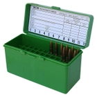Коробка для патронов MTM RM-60, на 60 патронов кал. 22-250 Rem; 243 Win; 7.62x39, 308 Win и пр. Цвет – зеленый - изображение 5
