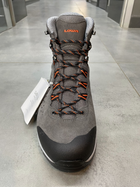 Черевики трекінгові Lowa Explorer Gtx Mid 42 р., Grey/flame (сірий/помаранчевий), легкі туристичні черевики - зображення 5