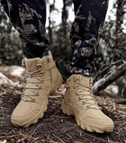 Военно-тактические водонепроницаемые кожаные ботинки COYOT и согревающие стельки 10 пар 40 р. - изображение 9