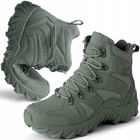 Військово-тактичні водонепроникні шкіряні черевики OLIV і зігрівальні устілки 10 пар 44 р. - зображення 2