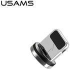 Adapter Usams lightning bulk magnetyczny Silver (5907465603911) - obraz 1