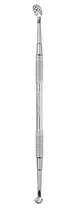 Ложка косметологическая Staleks Pro Expert 20 Type1 Уно+прямоугольная шумовка 15 отверстий ZE-20/1