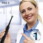 Набір електричних зубних щіток Oral-B Pro3 3900 CrossAction Black+White - зображення 9