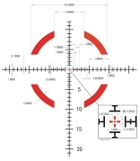 Прицел оптический TRIJICON Credo 1-6x24 MRAD Segmented Circle FFP Red - изображение 6