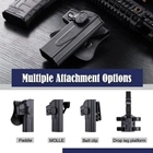 Кобура пластикова Amomax для пістолета Beretta чорна - зображення 5