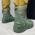 Мужские Ботинки Vaneda из водонепроницаемой нубуковой кожи / Берцы на резиновой подошве оливковые размер 42 - изображение 5