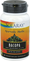 Suplement diety Solaray Bacopa 100 mg 60 vegan kapsułek (0076280596441)