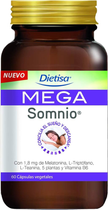 Suplement diety Dietisa Mega Somnio Melatonina 1.8 mg Y Triptfano 60 kapsułek (3175681218352) - obraz 1