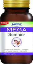 Suplement diety Dietisa Mega Somnio Melatonina 1.8 mg Y Triptfano 60 kapsułek (3175681218352)