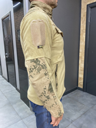 Армейская Кофта флисовая WOLFTRAP, теплая, размер XL, цвет Койот, Камуфляжные вставки на рукава, плечи, карманы - изображение 4