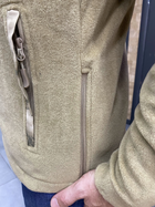 Армейская Кофта флисовая WOLFTRAP, теплая, размер XL, цвет Койот, Камуфляжные вставки на рукава, плечи, карманы - изображение 6