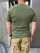 Футболка тактична Combat, колір Олива, розмір XL, з липучками для шевронів на рукавах, футболка Combat - зображення 2