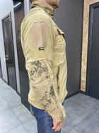 Армійська Кофта флісова WOLFTRAP, тепла, розмір M, колір Койот, Камуфляжні вставки на рукави, плечі, кишені - зображення 4