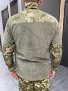 Армейська кофта флісова WOLFTRAP, тепла, розмір 3XL, Олива, Камуфляжні вставки на рукава, плечі, кишені - зображення 4