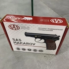 Пистолет пневматический SAS Makarov кал. 4.5 мм (шарики BB), корпус – металл (КМ-44DHN) - изображение 8