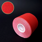Кинезио тейп лента пластырь для тейпирования спины шеи тела 5 см х 5 м Красный (ТБ470) - изображение 3