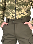 Теплі штани Soft Shell Peak хакі XL - зображення 9