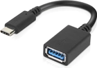 Adapter Lenovo USB-C to USB-A 1m Black (4X90Q59481) - obraz 1