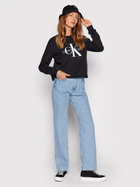 Bluza damska bez kaptura Calvin Klein Jeans J20J219140-BEH L Czarna (8719855869022) - obraz 3
