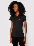 Koszulka damska basic Calvin Klein Jeans J20J212883-BAE L Czarna (8719852232218) - obraz 1