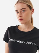 Koszulka damska basic Calvin Klein Jeans J20J220253-BEH S Czarna (8719856760229) - obraz 3
