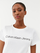 Koszulka damska basic Calvin Klein Jeans J20J220253-YAF L Biała (8719856759919) - obraz 4