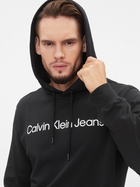 Bluza męska z kapturem Calvin Klein Jeans J30J322551-BEH M Czarna (8719856759995) - obraz 4
