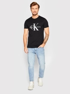 Koszulka męska bawełniana Calvin Klein Jeans J30J320935-BEH S Czarna (8719855868926) - obraz 3