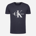 Футболка бавовняна чоловіча Calvin Klein Jeans J30J320935-CHW S Синя (8719855869268) - зображення 5