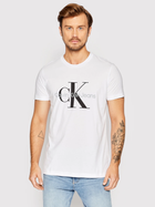 Koszulka męska bawełniana Calvin Klein Jeans J30J320935-YAF L Biała (8719855868865) - obraz 1