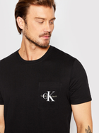 Koszulka męska bawełniana Calvin Klein Jeans J30J320936-BEH XL Czarna (8719855869176) - obraz 4