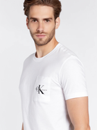 Koszulka męska bawełniana Calvin Klein Jeans J30J320936-YAF L Biała (8719855868582) - obraz 4