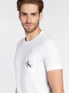 Koszulka męska bawełniana Calvin Klein Jeans J30J320936-YAF M Biała (8719855868575) - obraz 4