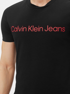 Koszulka męska bawełniana Calvin Klein Jeans J30J322552-0GM S Czarna (8719856760762) - obraz 4
