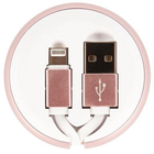 Втягуючий кабель Richmond&Finch micro-USB-USB Type A 0.9 м Pink (7350076895967) - зображення 1