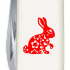 Швейцарский нож Victorinox SPARTAN ZODIAC 91мм/12 функций, белые накладки, Бенгальский Кролик красный - изображение 3